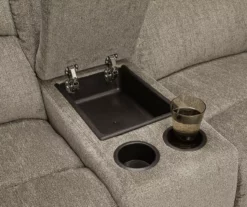 Draycoll Pewter Reclining Console Loveseat -FurniHub Store 810519716 5