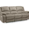 Draycoll Pewter Power Reclining Sofa -FurniHub Store 810519718