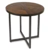 Scranton Antique Pine Round End Table -FurniHub Store 810519909 1
