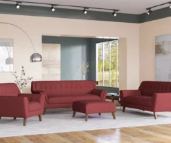 Jasper Brick Red Square Ottoman -FurniHub Store 810519915 4