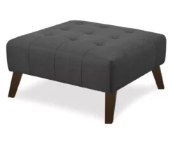Jasper Charcoal Pebble Square Ottoman -FurniHub Store 810519916 2