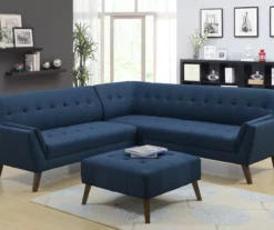 Jasper Navy Peacock Square Ottoman -FurniHub Store 810519917 6