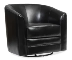 Hammond Classic Black Swivel Accent Chair -FurniHub Store 810519935 2