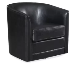 Hammond Classic Black Swivel Accent Chair -FurniHub Store 810519935 4