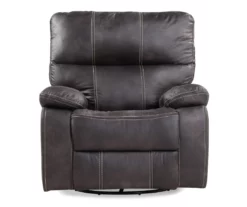 New Albany Dark Graphite Leather Look Micro Suede Swivel Reclining Glider 12 New Albany Dark Graphite Leather Look Micro Suede Swivel Reclining Glider -FurniHub Store 810519941 6
