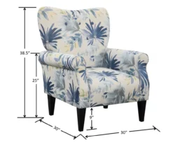 Willow River Lincoln Floral Accent Chair -FurniHub Store 810519970 4
