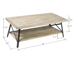 Pomona Whitewash Coffee Table 15 Pomona Whitewash Coffee Table -FurniHub Store 810520051 3