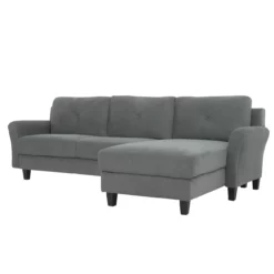 Hayward Gray Rolled Arm Sectional -FurniHub Store 810524579 14