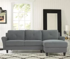 Hayward Gray Rolled Arm Sectional -FurniHub Store 810524579 9
