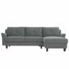 Hayward Gray Curved Arm Sectional -FurniHub Store 810524580