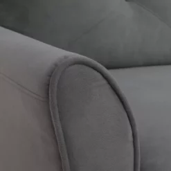 Hayward Gray Curved Arm Sectional -FurniHub Store 810524580 51