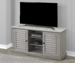 52" Faux Marble Shutter Door TV Stand -FurniHub Store 810524648 1
