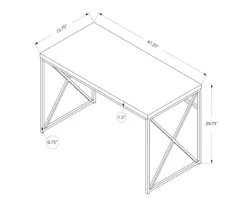 Monarch Metal Computer Desk -FurniHub Store 810527354 5