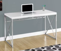 Monarch Metal Computer Desk -FurniHub Store 810527355 1