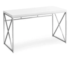 Monarch Metal Computer Desk -FurniHub Store 810527355 2