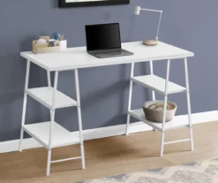 Monarch Metal 3 Tier Computer Desk -FurniHub Store 810527359 1