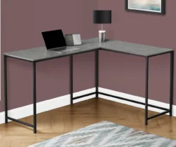 Monarch L-Shaped Metal Corner Desk -FurniHub Store 810527367 1