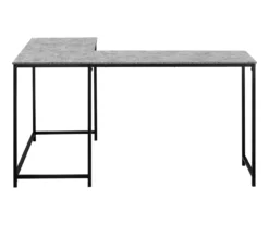 Monarch L-Shaped Metal Corner Desk -FurniHub Store 810527367 3