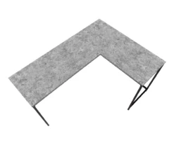 Monarch L-Shaped Metal Corner Desk -FurniHub Store 810527367 4
