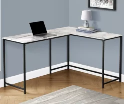Monarch L-Shaped Metal Corner Desk -FurniHub Store 810527368 1