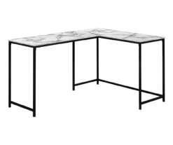 Monarch L-Shaped Metal Corner Desk -FurniHub Store 810527368 2