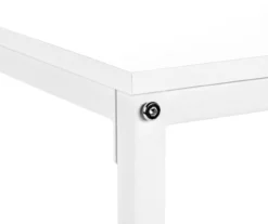 White Metal L-Shaped Corner Desk -FurniHub Store 810527370 7