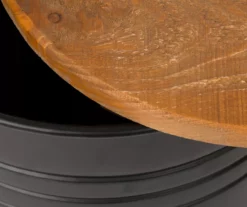 Farmhouse Barrel Storage Stools, 2-Pack -FurniHub Store 810528258 5