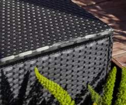 Black 140-Gallon All-Weather Wicker Storage Deck Box -FurniHub Store 810530855 A0 6