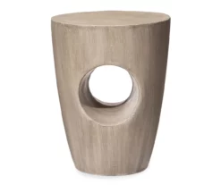 18" Round Concrete Look Garden Table