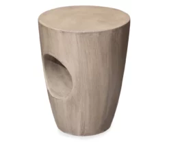 18" Round Concrete Look Garden Table -FurniHub Store 810531030 3