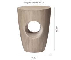 18" Round Concrete Look Garden Table -FurniHub Store 810531030 8