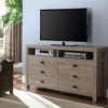60" Driftwood Storage TV Stand -FurniHub Store 810531584 2