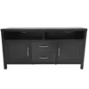 60" Black Storage TV Stand 2 60" Black Storage TV Stand -FurniHub Store 810531585