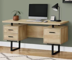 60" 3-Drawer Computer Desk -FurniHub Store 810533367 1