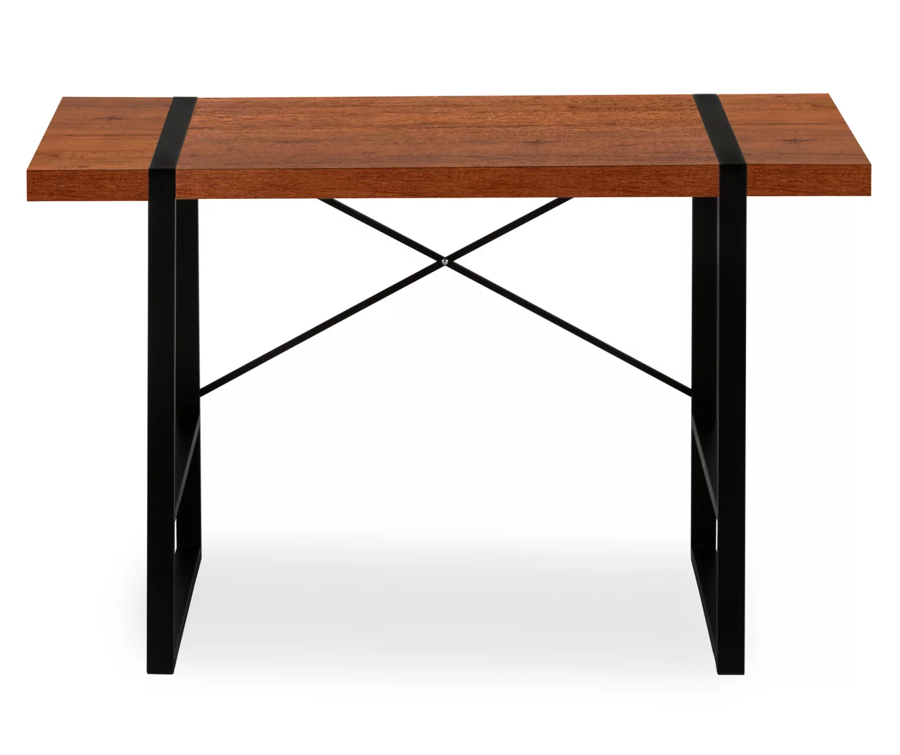 Cherry Wood Look Thick Panel Computer Desk 6 Cherry Wood Look Thick Panel Computer Desk - Image 4