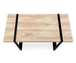 Natural Wood Look Thick Panel Computer Desk 14 Natural Wood Look Thick Panel Computer Desk -FurniHub Store 810533411 5