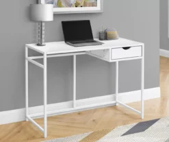 42" Single Drawer Computer Desk -FurniHub Store 810533429 1