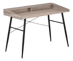 2-Cubby Computer Desk With Hutch -FurniHub Store 810533451 2