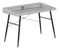 2-Cubby Computer Desk With Hutch -FurniHub Store 810533456 2