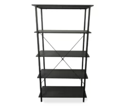 Real Living Rustic 5-Shelf Bookcase -FurniHub Store 810534675 3