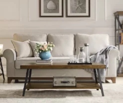 Pomona Pine Brown & Steel Gray 24" Wood Open-Shelf End Table -FurniHub Store 810535748 11