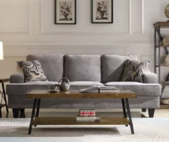 Pomona Pine Brown & Steel Gray 24" Wood Open-Shelf End Table -FurniHub Store 810535748 12