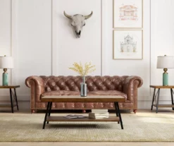 Pomona Pine Brown & Steel Gray 24" Wood Open-Shelf End Table -FurniHub Store 810535748 8