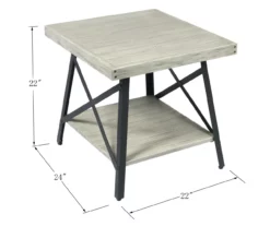 Willow River Pomona Open-Shelf End Table -FurniHub Store 810535752 2