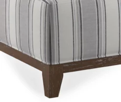 Stone Gray Square Wood Leg Ottoman -FurniHub Store 810535755 3