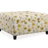 Golden Poppy Wood Leg Storage Ottoman -FurniHub Store 810535757 1