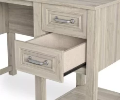 Sierra Ridge Levi Light Walnut Pedestal Desk -FurniHub Store 810538117 6