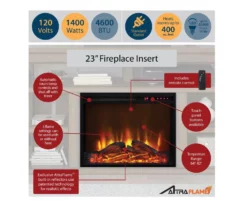 Flaxton Graphite Gray Electric Corner Fireplace Console -FurniHub Store 810538183 4