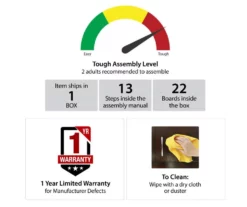 Flaxton Graphite Gray Electric Corner Fireplace Console -FurniHub Store 810538183 6