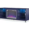 70" Intrepid Navy Deluxe Electric Fireplace Console -FurniHub Store 810538244 3